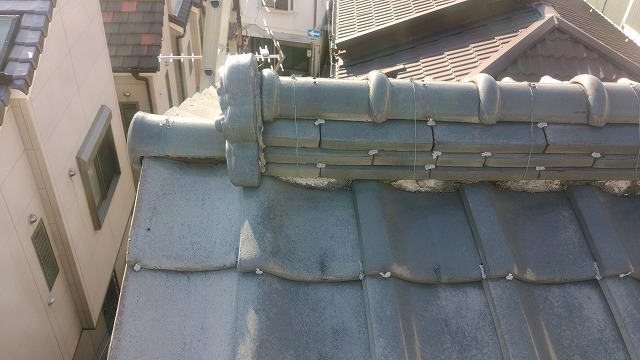 漆喰工事前　本棟